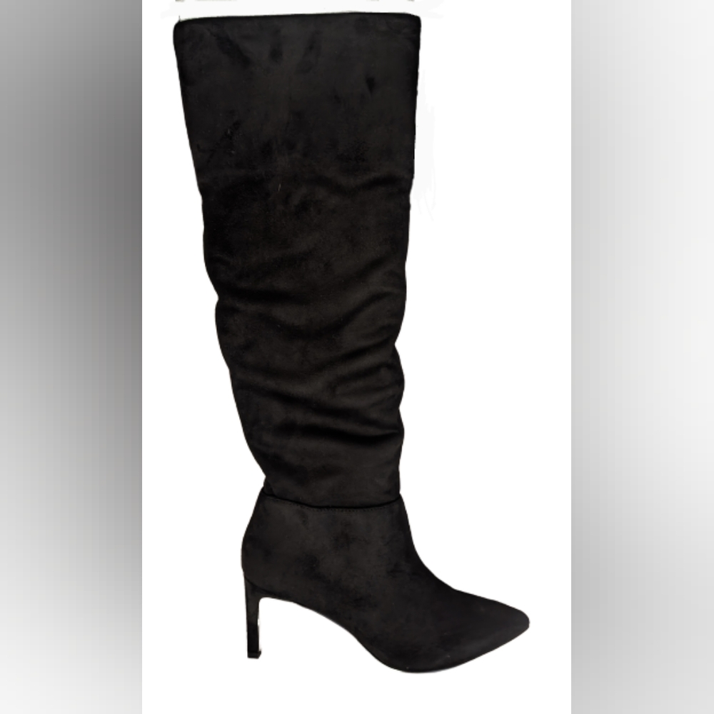 NIB BCBGENERATION black Marlo micro suede pointed toe pull on stilleto heel - Picture 1 of 11
